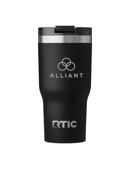 RTIC Essential 30 oz Black Tumbler w/Alliant Logo