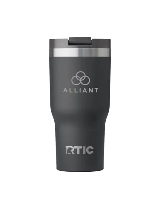 RTIC Essential 20 oz Charcoal Tumbler w/Alliant Logo