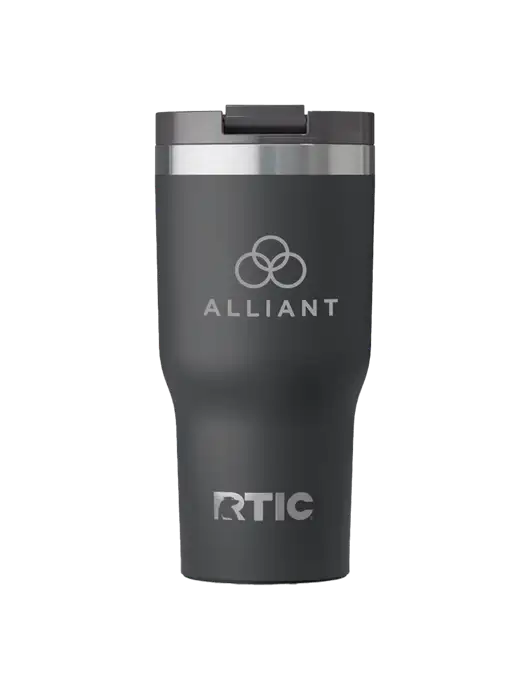 RTIC Essential 30 oz Charcoal Tumbler w/Alliant Logo