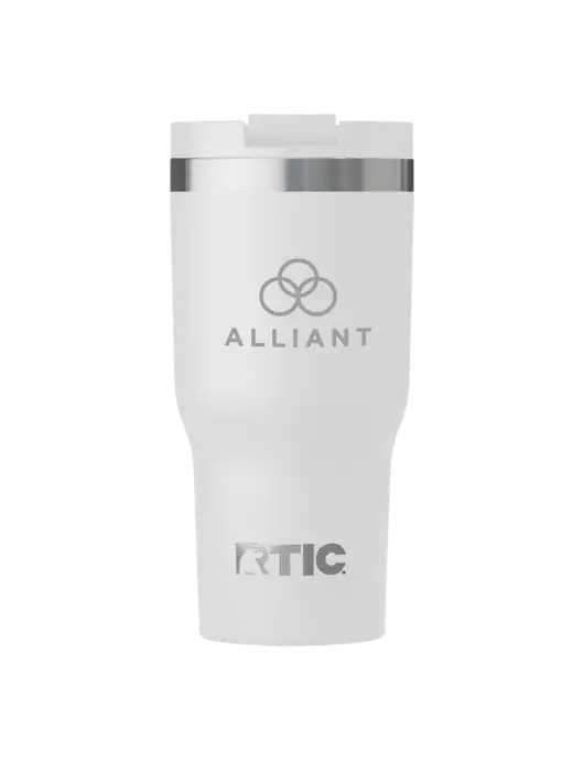 RTIC Essential 30 oz White Tumbler w/Alliant Logo