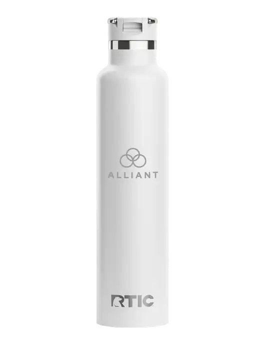 RTIC Journey 26 oz White Bottle w/Alliant Logo