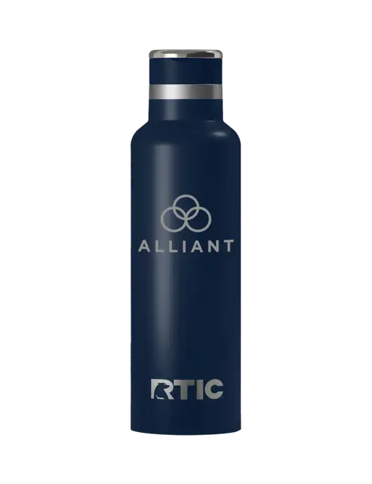 RTIC Journey 20 oz Navy Bottle w/Alliant Logo