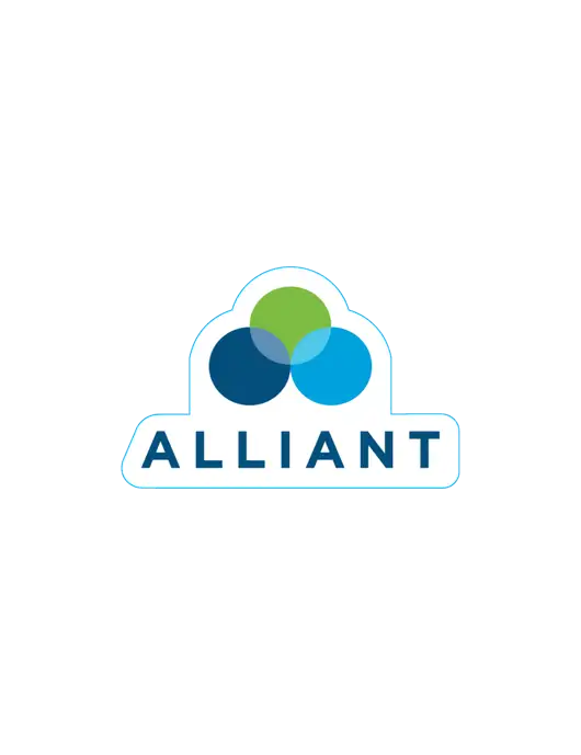 Medium Decal (approx 4 in wide) w/Alliant Logo