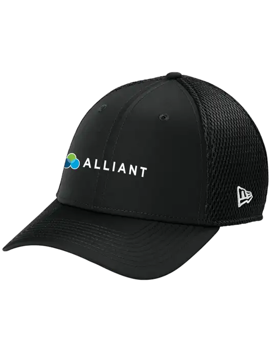 New Era 39THIRTY Performance Stretch Black Mesh Cap w/Alliant Logo