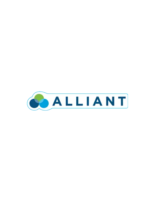 Medium Large Decal (approx 3.35 in wide) w/Alliant Logo