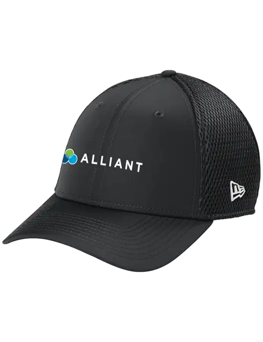 New Era 39THIRTY Performance Stretch Charcoal Grey Mesh Cap w/Alliant Logo