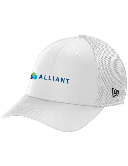 New Era 39THIRTY Performance Stretch White Mesh Cap w/Alliant Logo