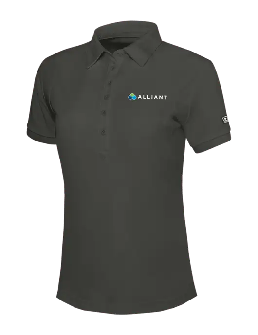 OGIO Womens Dark Grey Jewel Polo w/Alliant Logo