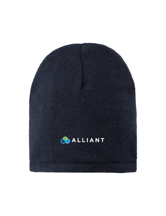 Dark Navy Fleece-Lined Beanie Cap w/Alliant Logo