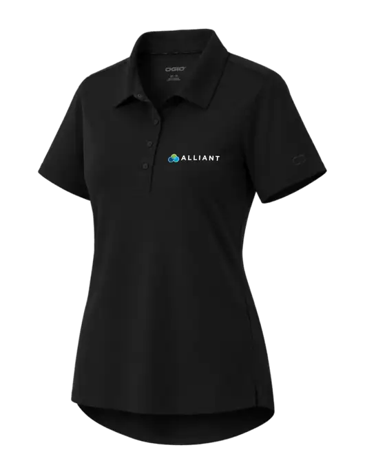 OGIO Womens Envision Black Polo w/Alliant Logo