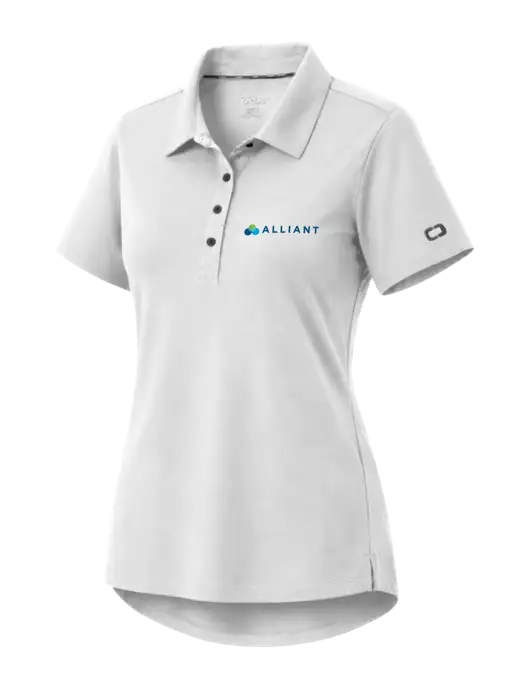 OGIO Womens Envision White Polo w/Alliant Logo