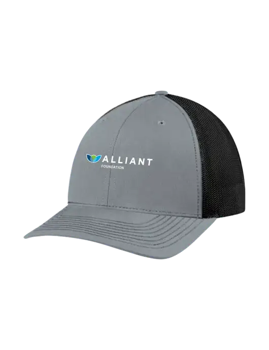 Richardson Adjustable Snapback Original 112 Trucker Cap Heather Grey w/Black Mesh w/Foundation Logo