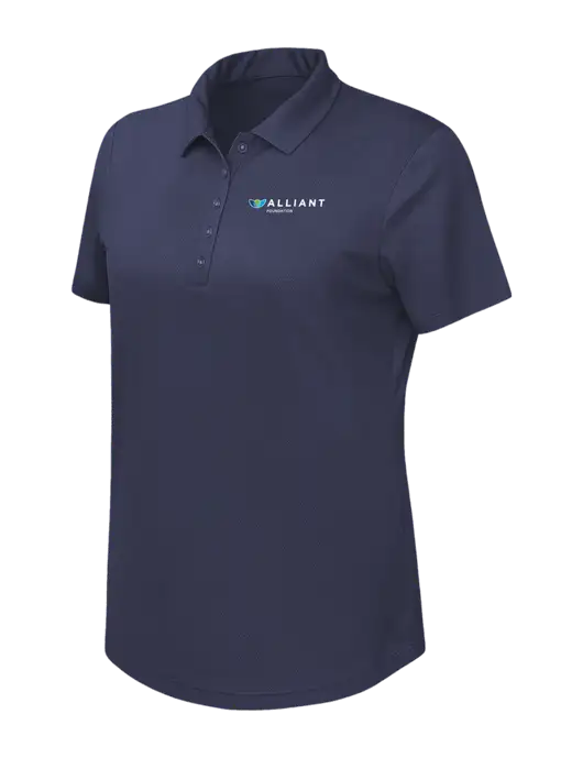 Callaway Womens Birdseye Navy Polo w/Foundation Logo