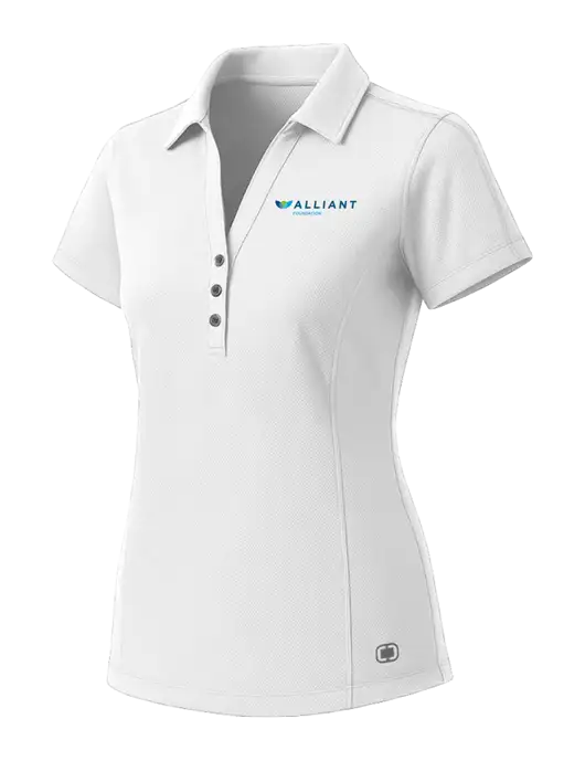 OGIO Womens White ONYX Polo w/Foundation Logo
