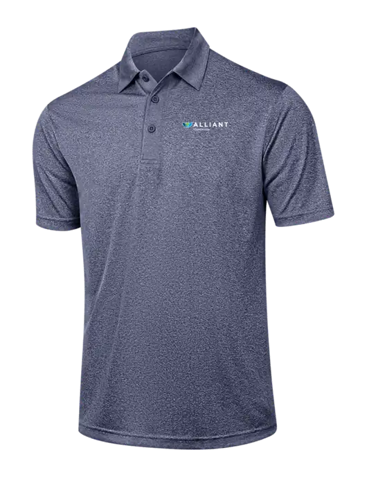 Navy Heather Contender Polo w/Foundation Logo