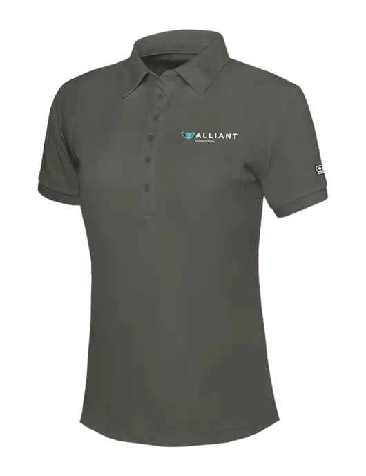 OGIO Womens Medium Grey Jewel Polo w/Foundation Logo