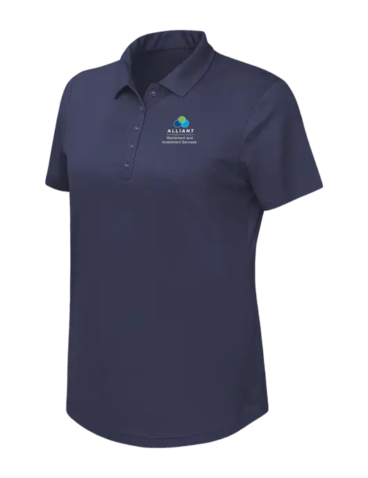 Callaway Womens Birdseye Navy Polo w/ARIS Logo