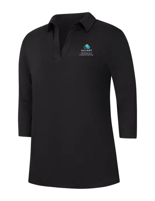 Womens Black Luxe Knit Tunic w/ARIS Logo
