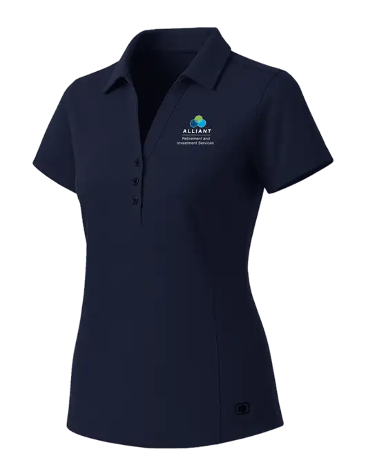 OGIO Womens Navy ONYX Polo w/ARIS Logo