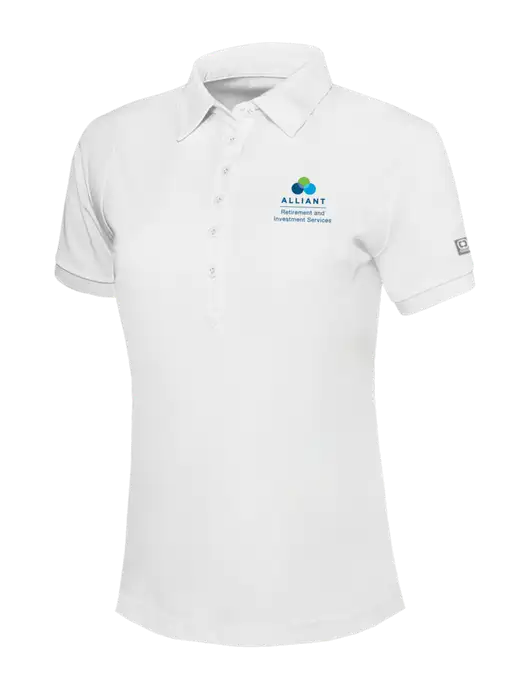 OGIO Womens Bright White Jewel Polo w/ARIS Logo