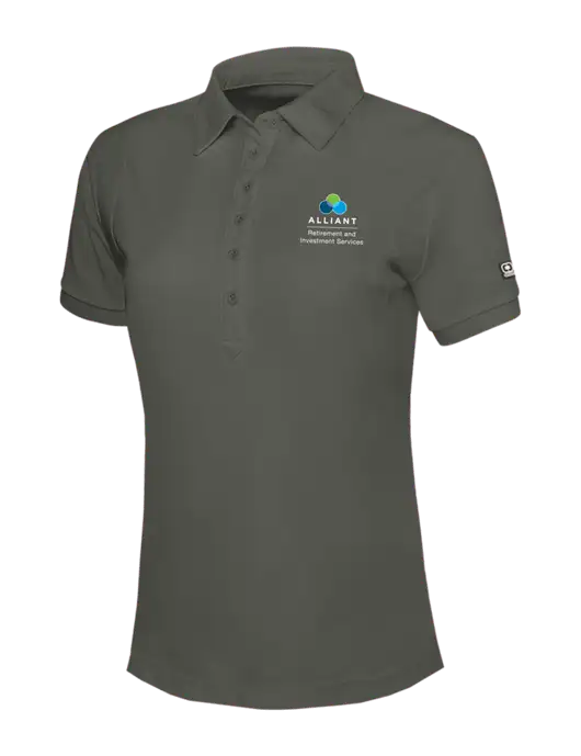OGIO Womens Medium Grey Jewel Polo w/ARIS Logo