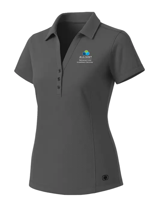 OGIO Womens Medium Grey ONYX Polo w/ARIS Logo