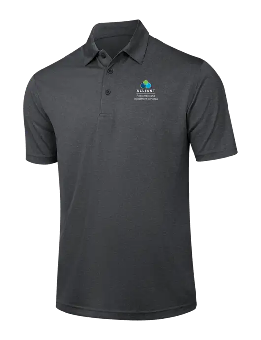 Dark Grey Heather Contender Polo w/ARIS Logo