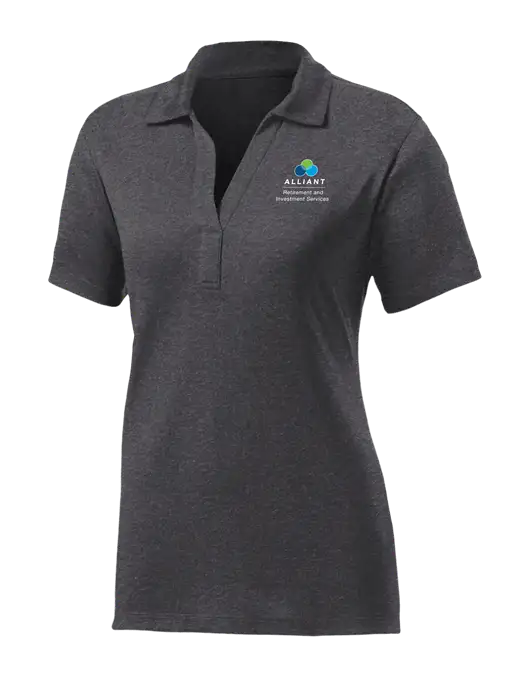 Womens Dark Grey Heather Contender Polo w/ARIS Logo