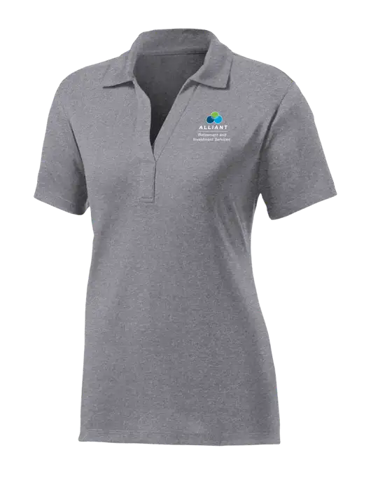 Womens Medium Grey Heather Contender Polo w/ARIS Logo