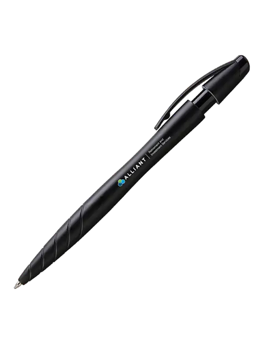 Awali Black Metallic Pen - Black Ink w/ARIS Logo