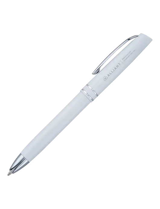 White Anguilla Black Ink Pen w/ARIS Logo