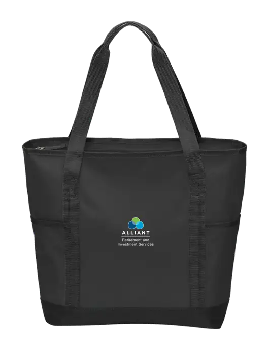 On the Go Black/Black Tote w/ARIS Logo