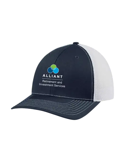 Richardson Adjustable Snapback Original 112 Trucker Cap Navy w/White Mesh w/ARIS Logo