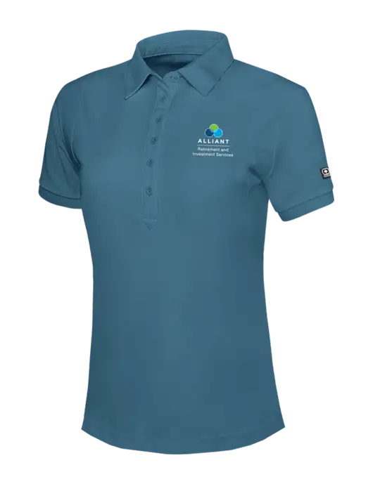 OGIO Womens Light Slate Blue Jewel Polo w/ARIS Logo