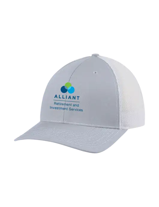 Richardson Adjustable Snapback Original 112 Trucker Cap Light Heather Grey w/White Mesh w/ARIS Logo