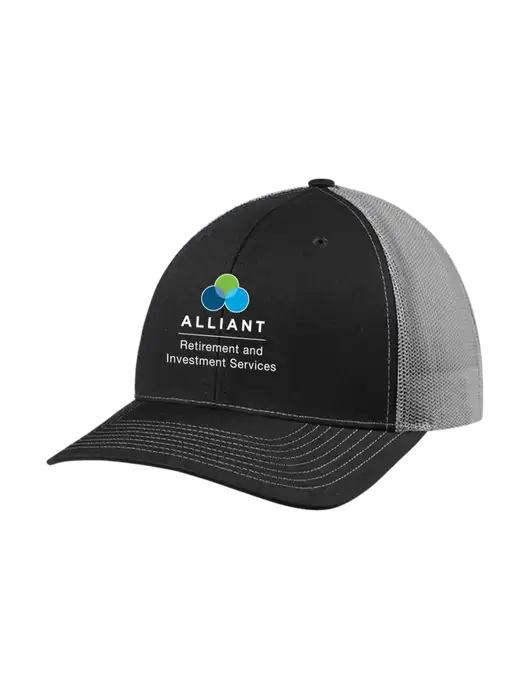 Richardson Adjustable Snapback Original 112 Trucker Cap Black w/Charcoal Mesh w/ARIS Logo