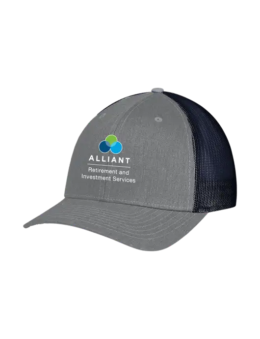 Richardson Adjustable Snapback Original 112 Trucker Cap Heather Grey w/Navy Mesh w/ARIS Logo