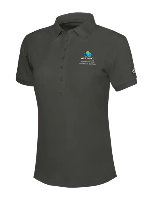OGIO Womens Dark Grey Jewel Polo w/ARIS Logo