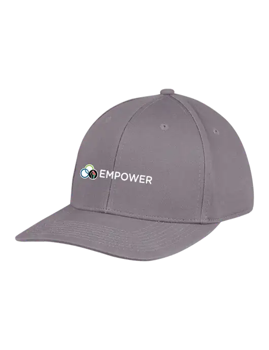 Premium Modern Structured Twill Charcoal Snapback Cap w/Empower Logo