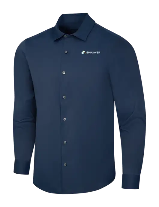 Navy City Stretch Shirt w/Empower Logo