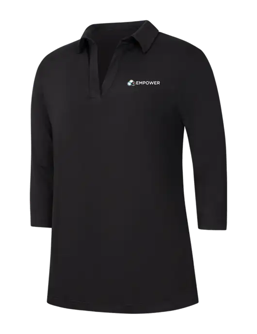 Womens Black Luxe Knit Tunic w/Empower Logo