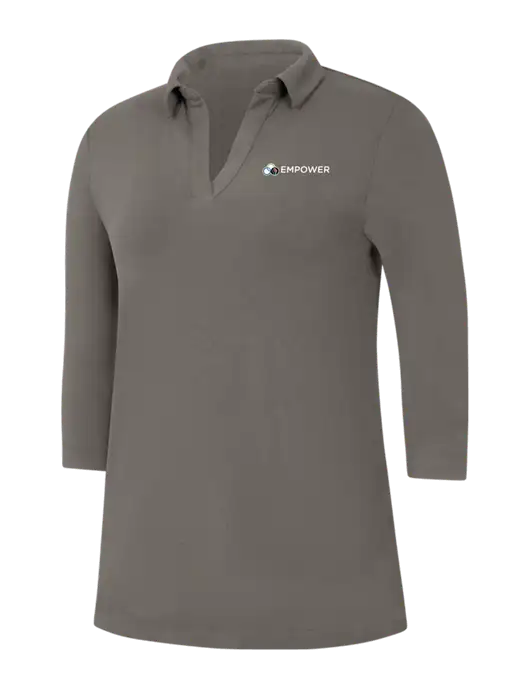 Womens Dark Grey Luxe Knit Tunic w/Empower Logo