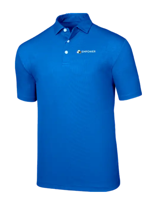 Callaway Birdseye Dark Carolina Blue Polo w/Empower Logo