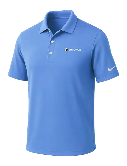 NIKE Carolina Blue Dri-Fit Micro Pique Polo w/Empower Logo