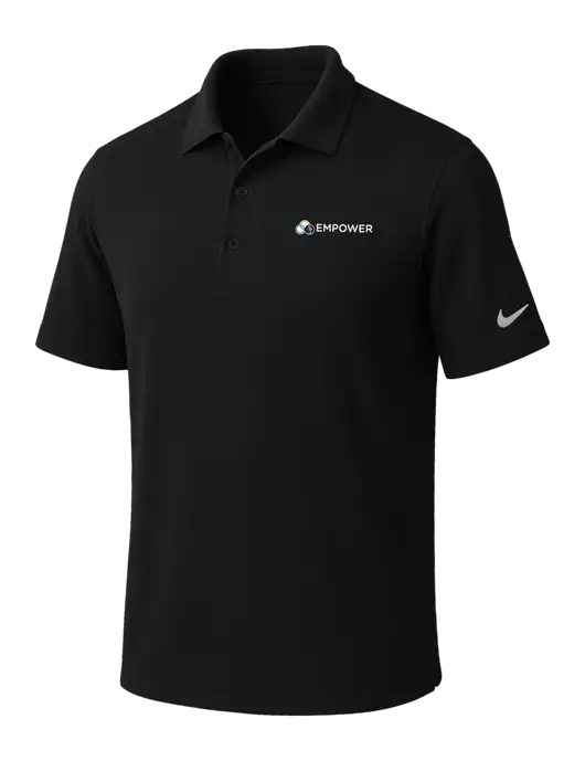 NIKE Black Dri-Fit Micro Pique Polo w/Empower Logo