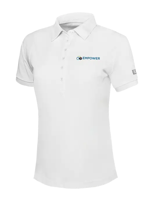 OGIO Womens Bright White Jewel Polo w/Empower Logo