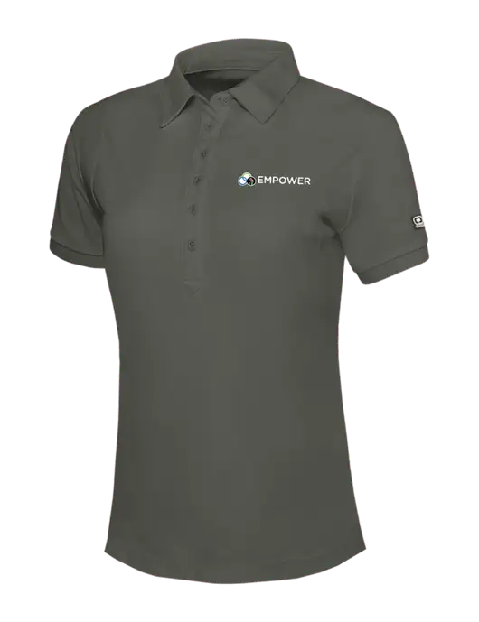 OGIO Womens Medium Grey Jewel Polo w/Empower Logo
