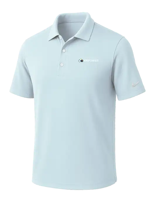 NIKE Very Light Blue Dri-Fit Micro Pique Polo w/Empower Logo