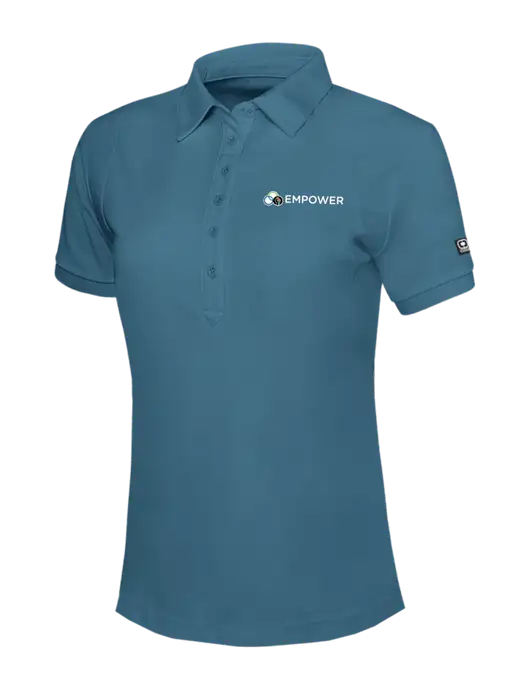 OGIO Womens Light Slate Blue Jewel Polo w/Empower Logo