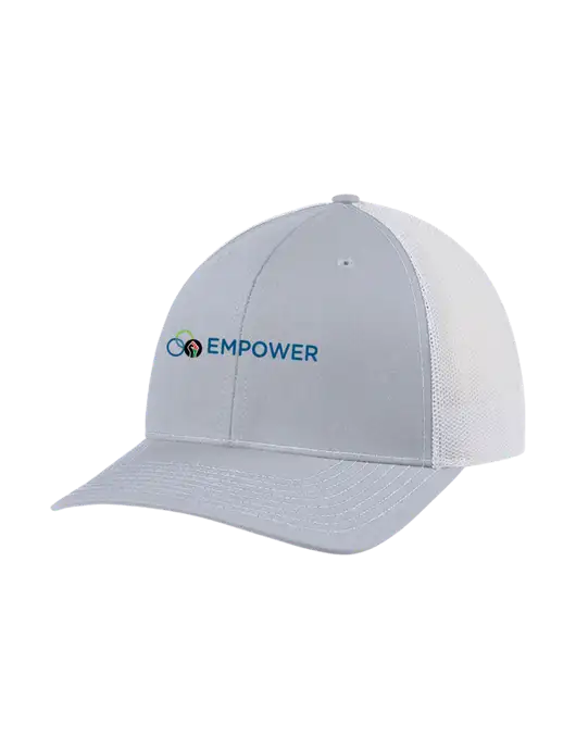 Richardson Adjustable Snapback Original 112 Trucker Cap Light Heather Grey w/White Mesh w/Empower Logo